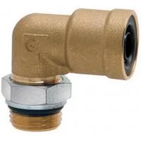 купить Угольник М16хВ8 в сборе (под пластиковую трубку ф 8) / Импорт